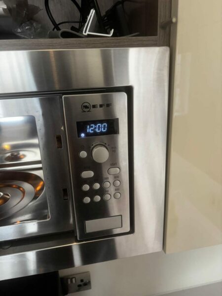 Stainless steel built-in microwave